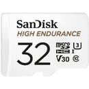 Card memorie SanDisk Max Endurance microSDHC 32GB Class 10 U3 + Adapter