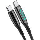 BlitzWolf USB-C/USB-C, 100W, 1,8m, Negru