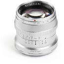 Obiectiv foto DSLR Obiectiv manual TTArtisan 50mm F1.2  silver pentru Leica L-mount