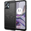 Husa Hurtel Carbon Case for Motorola Moto G13 flexible silicone carbon cover black