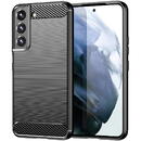 Husa Husa TPU OEM Carbon pentru Samsung Galaxy S22 5G S901, Neagra