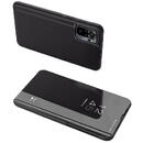 Husa Hurtel Clear View Case cover for Xiaomi 13 Pro cover with a flap black