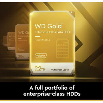 Western Digital Gold Enterprise Class 22TB SATA3 512MB 3.5inch