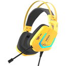 Casti Gaming headphones Dareu EH732 USB RGB Galben
