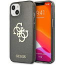 Husa Guess GUHCP13SPCUGL4GBK iPhone 13 mini 5.4&quot; black/black hard case Glitter 4G Big Logo