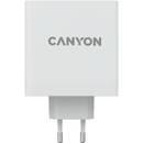 Incarcator de retea Canyon H-140-01, 1x USB-A, 2x USB-C, 2A, White