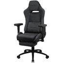 Scaun Gaming AeroCool ROYALSLATEGR Premium Ergonomic Gaming Chair Legrests Aerosuede Technology Grey