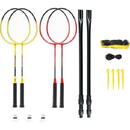 NILS eXtreme NILS NRZ264 ALUMINIUM badminton set 4 rackets, 3 feather darts, 600x60cm net, case