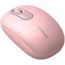 Mouse Wireless mouse UGREEN 90686 2.4G Cherry Pink, Conexiune wireless 2.4G,2400 dpi,3 butoane,Wireless