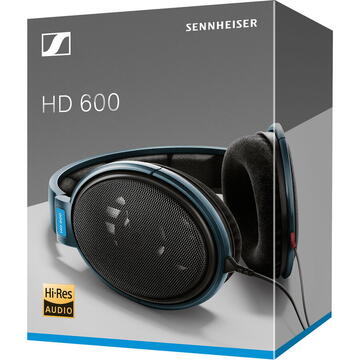 Căști profesionale audiofile Sennheiser HD 600 Hi-Fi, negru