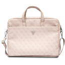 Husa Guess Bag GUCB15P4TP 16 &quot;rose / pink Saffiano 4G Triangle Logo