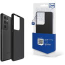 Husa 3mk Protection 3mk Silicone Case Husa pentru Samsung Galaxy S21 Ultra 5G , Negru,Spate telefon,Silicon