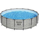 Rack pool BESTWAY 5618Y Steel Pro MAX 18' 5.49 X 1.22 m 11 in 1 Rounda,Gri, Debit 5.678 l/h