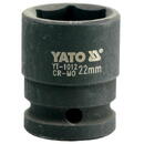 Yato Cheie tubulara hexagonala de impact 1/2", 22mm, YT-1012