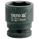 Yato Cheie tubulara hexagonala de impact 1/2", 24mm, YT-1014