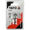 Yato Freza pentru metal cu prindere HEX 1/4, diametru 16.5mm, lungime 45mm