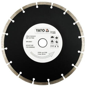 Yato Tarcza diamentowa segmentowa 230x2,7x22,2mm (YT-6005)