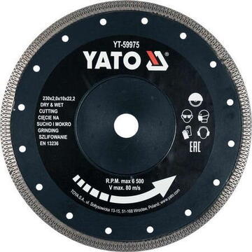 Yato tarcza diamentowa 230mm do ceramiki (YT-59975)
