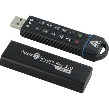 Memorie USB Flash S-USB 3.0  16GB Apricorn SecureKey, Citire   195 MB/s, Scriere 162 MB/s