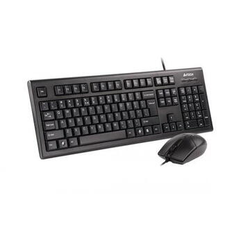 Tastatura A4Tech Keyboard+mouse A4-Tech KR-85550, Kit tastatura+mouse, Negru, USB cu fir