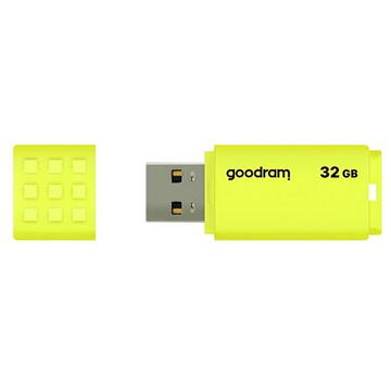 Memorie USB GOODRAM memory USB UME2 32GB USB 2.0 Galben, Citire 20 MB/s, Scriere 5 MB/s