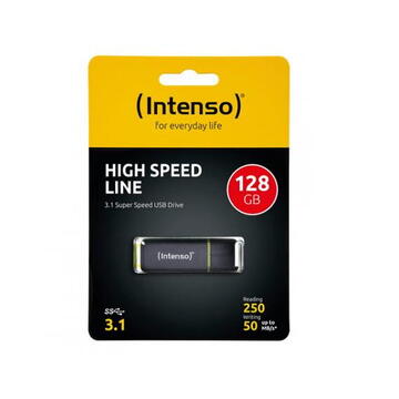 Memorie USB Intenso USB 128GB HIGHSPEED LINE  black 3.1,Citire 250MB/s, Scriere 100MB/s