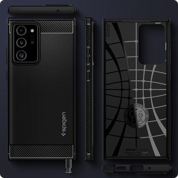Husa Spigen Husa Rugged Armor Samsung Galaxy Note 20 Plus Black