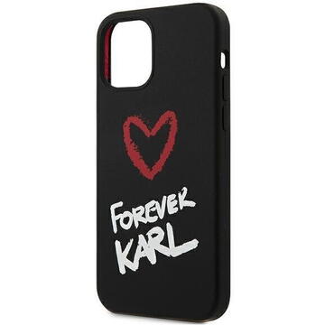 Husa Karl Lagerfeld Husa Silicon Forever Karl iPhone 12 Mini Negru
