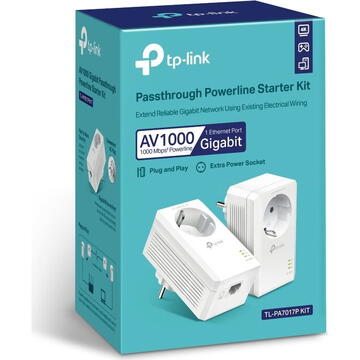 Adaptor PowerLan TP-LINK AV1000 POWERLINE GIGABIT KIT