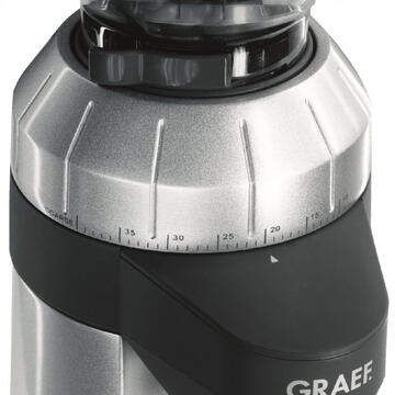 Rasnita Graef CM 800 , Rasnita cafea ,128 W, 350 g, Gri/Negru, Opțiuni de setare variabilă plus reglaj fin suplimentar,Setarea gradului de măcinare