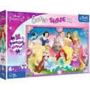 Trefl Puzzle 160 elements XL Super Shape The pink world of princesses