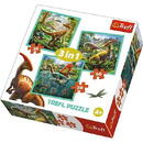 Trefl Puzzle 3in1 - Dinosaurs