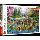 Trefl Puzzle 1000 elements - Family of wolfs