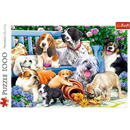 Trefl Puzzle 1000 elements - Dogs in the garden