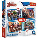 Trefl Puzzle 4in1 Brave Avengers