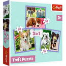 Trefl Puzzle 3in1 dogs 34854