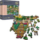 Trefl Gra puzzle drewniane 1000 elementów Francja znane miejsca