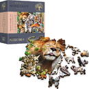 Trefl Gra puzzle drewniane 500 elementów Dzikie koty w dżungli