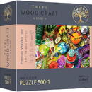 Trefl Gra puzzle drewniane 500 elementów Kolorowe koktajle