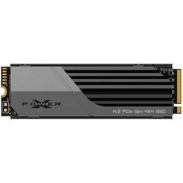 SSD Silicon Power XS70 4TB PCIe Gen 4x4 M.2 2280 NVMe 1.4 Black, Grey