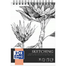 Articole pentru scoala Bloc de desen cu spirala, OXFORD Sketching, A3, 50 file - 120g/mp, coperta carton - design flori