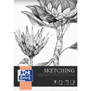 Articole pentru scoala Bloc de desen OXFORD Sketching, A4, 50 file - 120g/mp, coperta carton - design flori