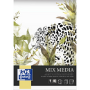 Articole pentru scoala Bloc de desen OXFORD Mixed Media, A3, 25 file - 225g/mp, coperta carton - design leopard