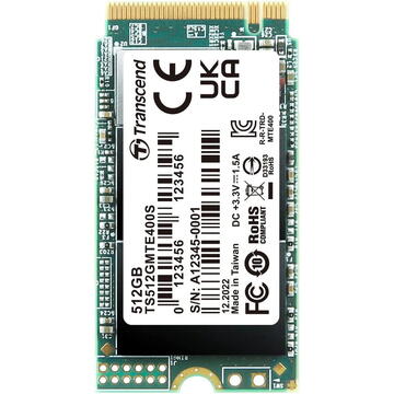 SSD Transcend MTE400S 512GB, (PCIe 3.0 x4, NVMe, M.2 2242)
