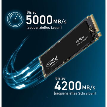 SSD Crucial P3 Plus - 1TB - SSD - M.2, PCIe 4.0 x4