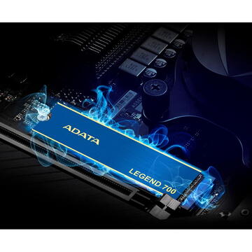 SSD Adata LEGEND 700 256 GB - SSD - M.2, PCIe 3.0 x4, blue/gold