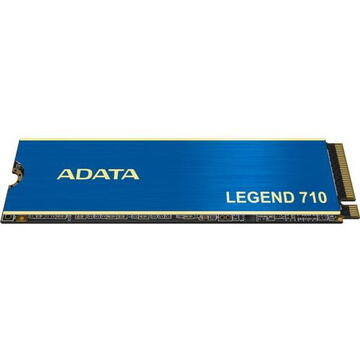 SSD Adata LEGEND 710 256 GB, SSD (blue/gold, PCIe 3.0 x4, NVMe 1.4, M.2 2280)
