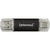 Memorie USB Intenso Twist Line 128 GB, (anthracite/transparent, USB-A 3.2 Gen 1, USB-C 3.2 Gen 1)