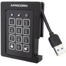 SSD Extern Apricorn Aegis Padlock, 2TB, USB 3.0, Black