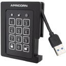 SSD Extern Apricorn Aegis Padlock, 4TB, USB 3.2, Black